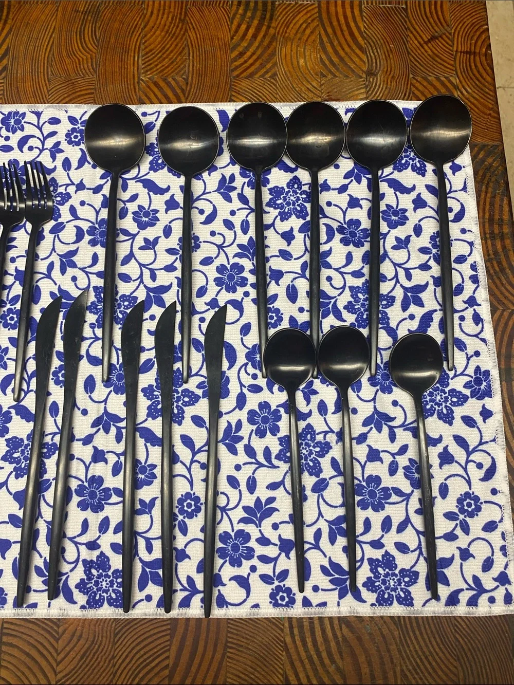 Amazon Matte Black Stainless Flatware Set - Black